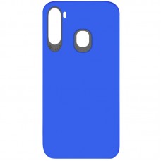 Capa para Samsung Galaxy A21 - Emborrachada Top Frosted Azul